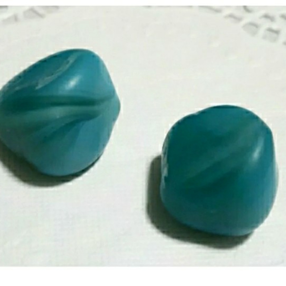 Decent sized weight of Tumbled Teal Agate Chalcedony Stones Polished Blue Gree - Picture 4 of 9